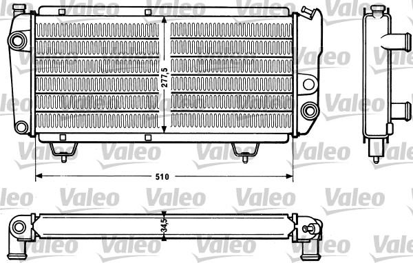 Valeo 810831 - Радиатор, охлаждение двигателя autosila-amz.com