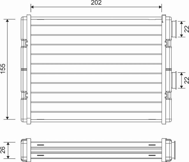 Valeo 811592 - Теплообменник, отопление салона autosila-amz.com