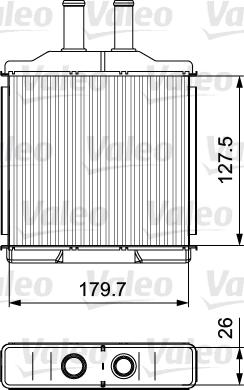 Valeo 811541 - Теплообменник, отопление салона autosila-amz.com