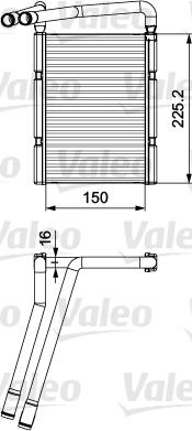 Valeo 811548 - Теплообменник, отопление салона autosila-amz.com