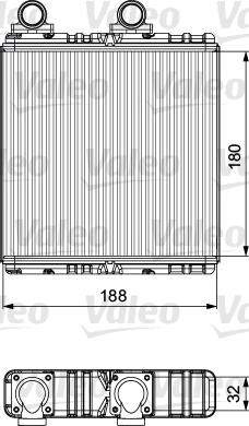 Valeo 811554 - Теплообменник, отопление салона autosila-amz.com