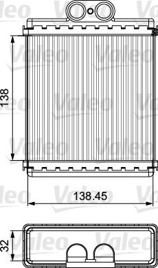 Valeo 811550 - Теплообменник, отопление салона autosila-amz.com