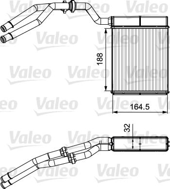 Valeo 811515 - Теплообменник, отопление салона autosila-amz.com