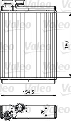 Valeo 811517 - Теплообменник, отопление салона autosila-amz.com