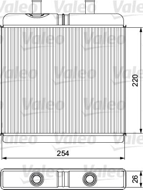 Valeo 811539 - Теплообменник, отопление салона autosila-amz.com