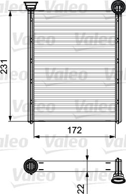 Valeo 811534 - Теплообменник, отопление салона autosila-amz.com