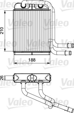 Valeo 811524 - Теплообменник, отопление салона autosila-amz.com