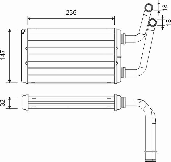 Valeo 811528 - Теплообменник, отопление салона autosila-amz.com