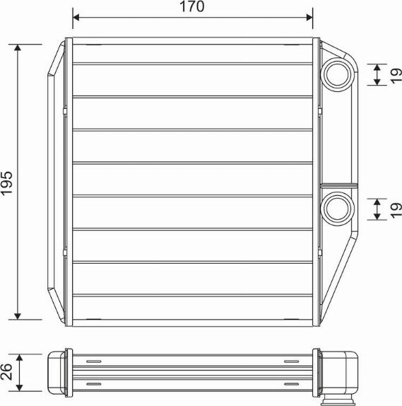 Valeo 811600 - Теплообменник, отопление салона autosila-amz.com