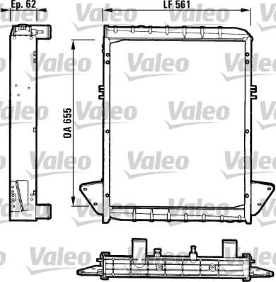 Valeo 811061 - Радиатор, охлаждение двигателя autosila-amz.com