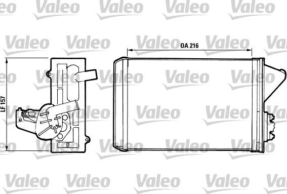 Valeo 811 397 - Теплообменник, отопление салона autosila-amz.com