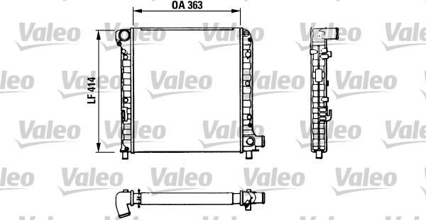 Valeo 811 383 - Радиатор, охлаждение двигателя autosila-amz.com