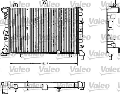 Valeo 811382 - Радиатор, охлаждение двигателя autosila-amz.com