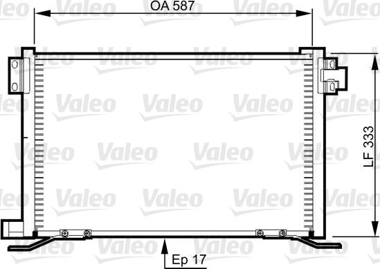 Valeo 818991 - Конденсатор кондиционера autosila-amz.com