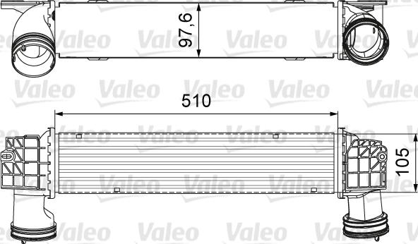 Valeo 818664 - Интеркулер, теплообменник турбины autosila-amz.com