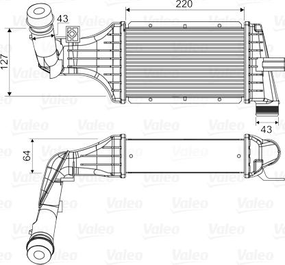 Valeo 818660 - Интеркулер, теплообменник турбины autosila-amz.com