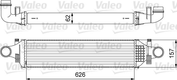 Valeo 818624 - Интеркулер, теплообменник турбины autosila-amz.com