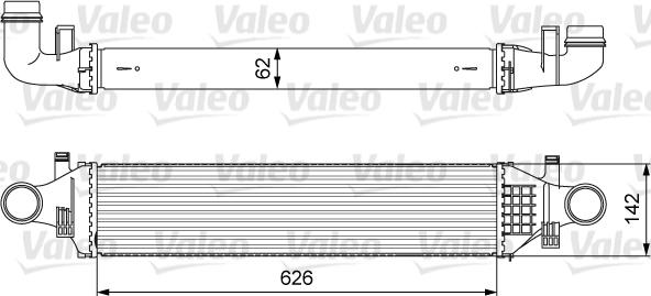 Valeo 818623 - Интеркулер, теплообменник турбины autosila-amz.com