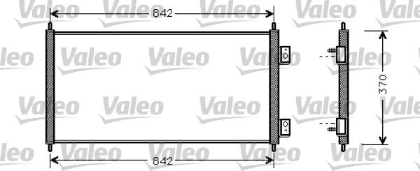 Valeo 818050 - Конденсатор кондиционера autosila-amz.com