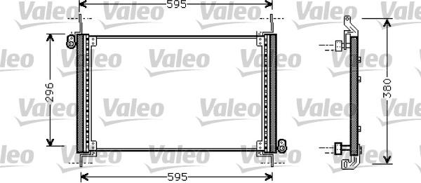 Valeo 818009 - Конденсатор кондиционера autosila-amz.com