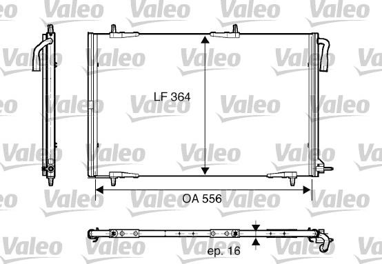 Valeo 818001 - Конденсатор кондиционера autosila-amz.com