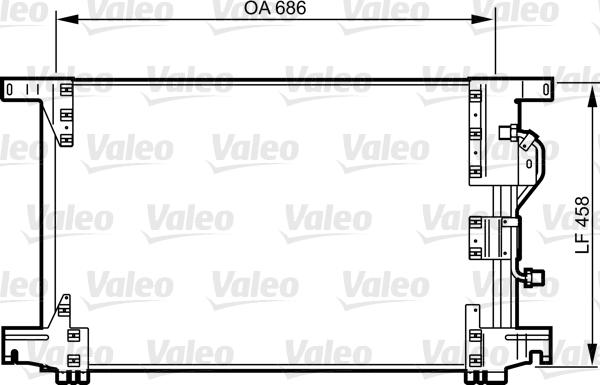 Valeo 818034 - Конденсатор кондиционера autosila-amz.com