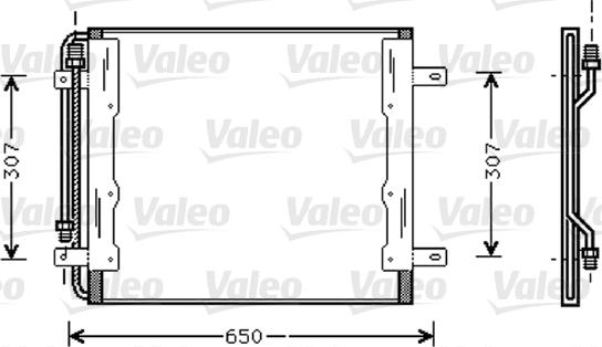 Valeo 818035 - Конденсатор кондиционера autosila-amz.com
