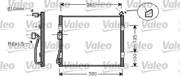 Valeo 818031 - Конденсатор кондиционера autosila-amz.com