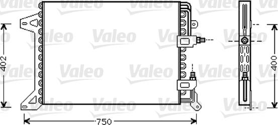 Valeo 818038 - Конденсатор кондиционера autosila-amz.com