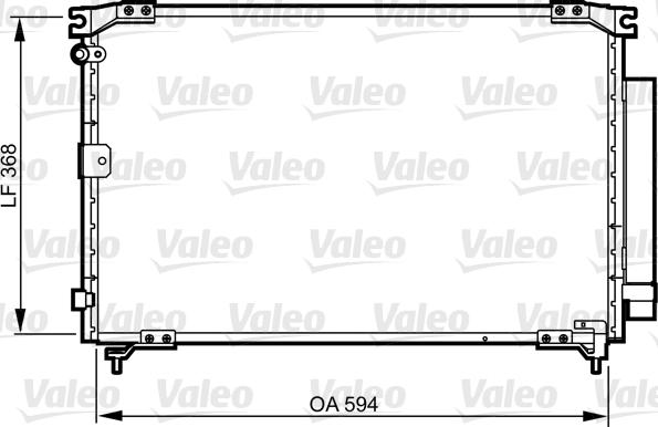 Valeo 818032 - Конденсатор кондиционера autosila-amz.com