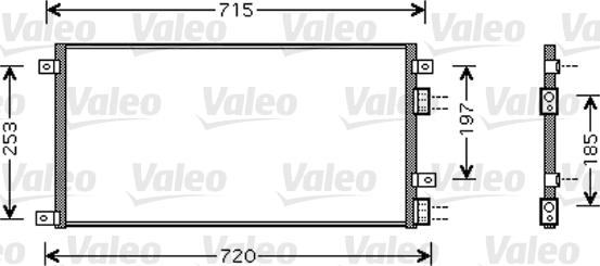 Valeo 818037 - Конденсатор кондиционера autosila-amz.com