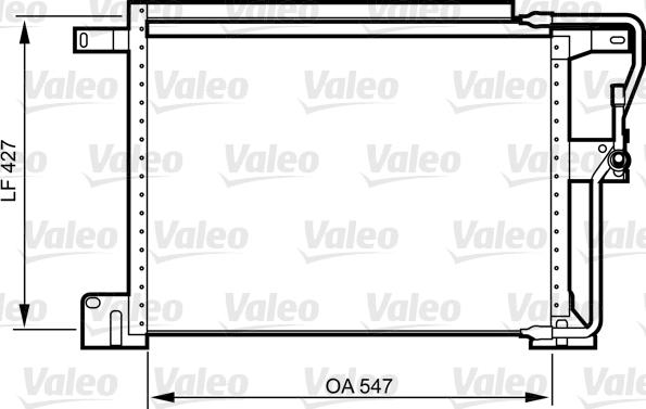 Valeo 818024 - Конденсатор кондиционера autosila-amz.com