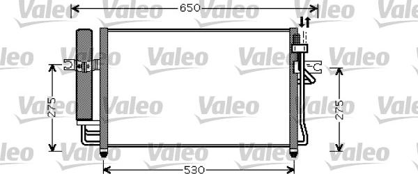 Valeo 818074 - Конденсатор кондиционера autosila-amz.com