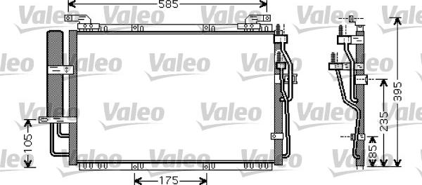 Valeo 818075 - Конденсатор кондиционера autosila-amz.com