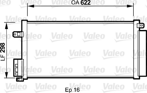 Valeo 818192 - Конденсатор кондиционера autosila-amz.com