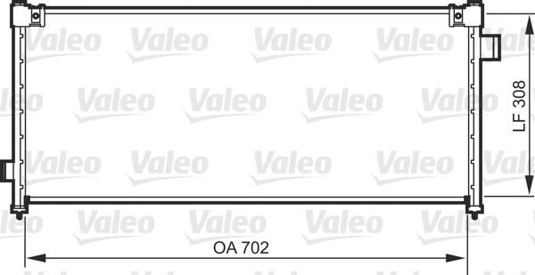 Valeo 818101 - Конденсатор кондиционера autosila-amz.com