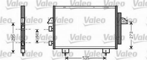 Valeo 818108 - Конденсатор кондиционера autosila-amz.com