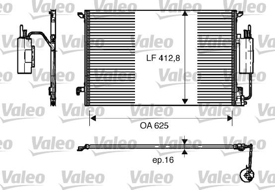 Valeo 818175 - КОНДЕНСАТОР КОНДИЦИОНЕР autosila-amz.com