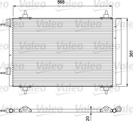 Valeo 818171 - Конденсатор кондиционера autosila-amz.com