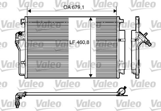 Valeo 818173 - Конденсатор кондиционера autosila-amz.com