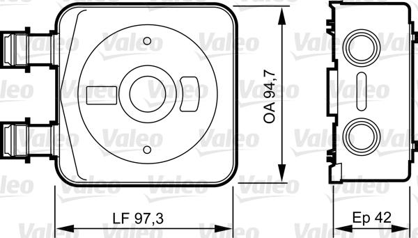 Valeo 818889 - Масляный радиатор, двигательное масло autosila-amz.com