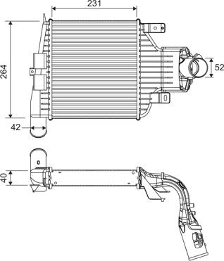 Valeo 818395 - Интеркулер, теплообменник турбины autosila-amz.com