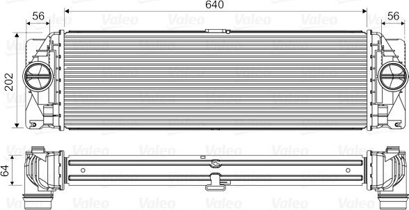 Valeo 818341 - Интеркулер, теплообменник турбины autosila-amz.com