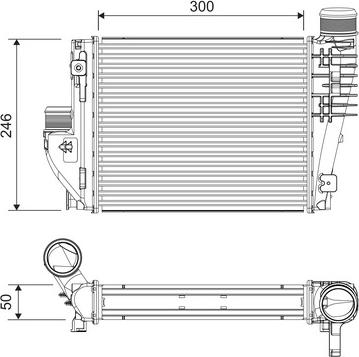 Valeo 818304 - Радиатор охлаждения воздуха autosila-amz.com