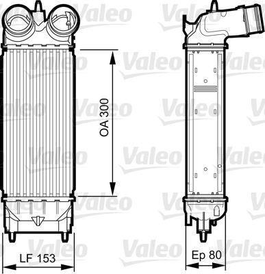Valeo 818244 - Интеркулер, теплообменник турбины autosila-amz.com