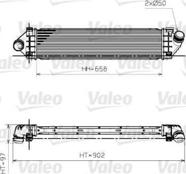 Valeo 818246 - Интеркулер, теплообменник турбины autosila-amz.com