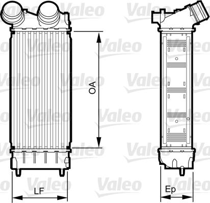 Valeo 818226 - Интеркулер, теплообменник турбины autosila-amz.com