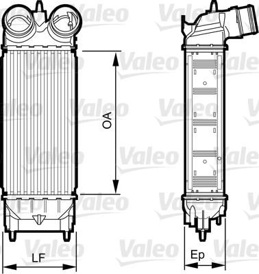 Valeo 818227 - Интеркулер, теплообменник турбины autosila-amz.com