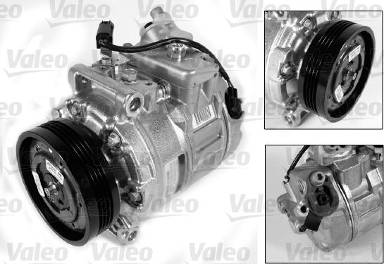 Valeo 813194 - Компрессор кондиционера BMW 5 (E60), 5 (E61), 7 (E65, E66, E67), X6 (F16, F86) 2.2-4.4 12.01-07.19 autosila-amz.com