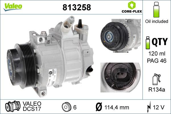 Valeo 813258 - Компрессор кондиционера autosila-amz.com